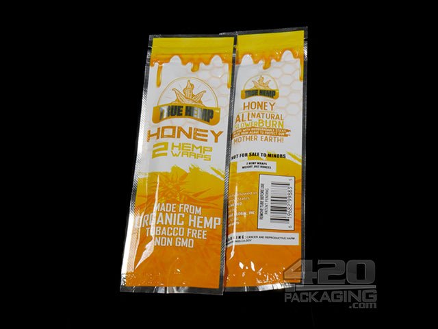 True Hemp Honey Flavored Hemp Wraps 25/Box - 2