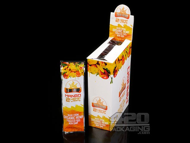 True Hemp Mango Flavored Hemp Wraps 25/Box - 1
