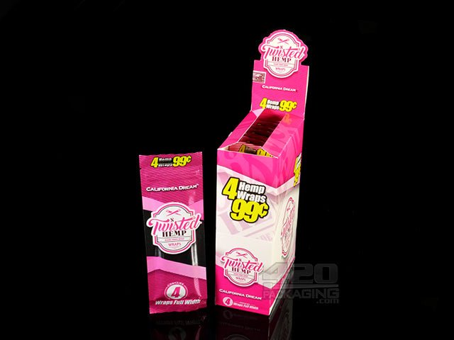 Twisted California Dream Flavored Hemp Wraps 15/Box - 1