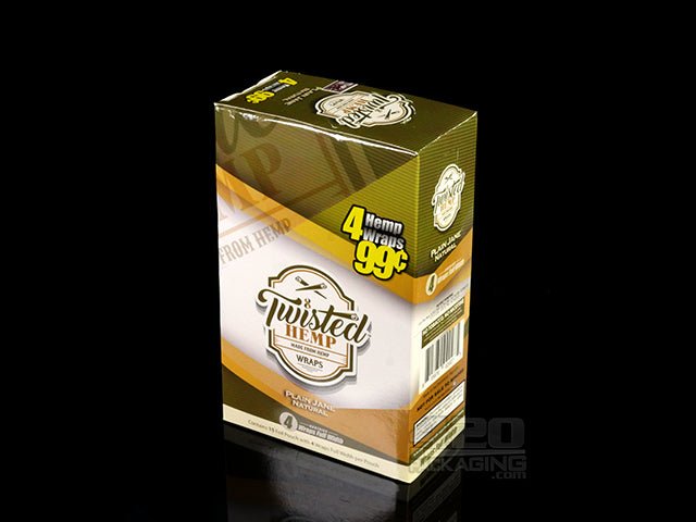 Twisted Plain Jane Flavored Hemp Wraps 15/Box - 2