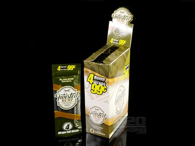 Twisted Plain Jane Flavored Hemp Wraps 15/Box - 1