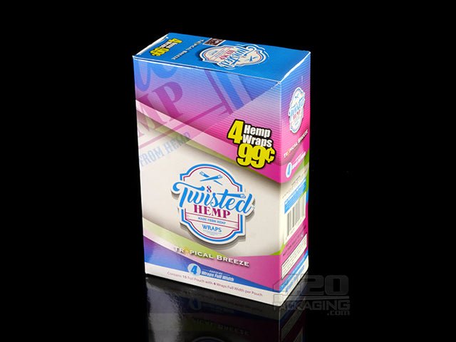 Twisted Tropical Breeze Flavored Hemp Wraps 15/Box - 2
