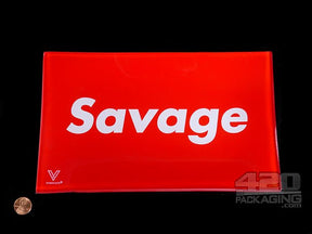 V Syndicate Savage Medium Glass Rolling Tray - 3