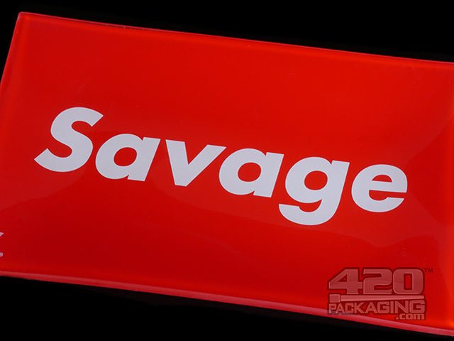 V Syndicate Savage Medium Glass Rolling Tray - 2