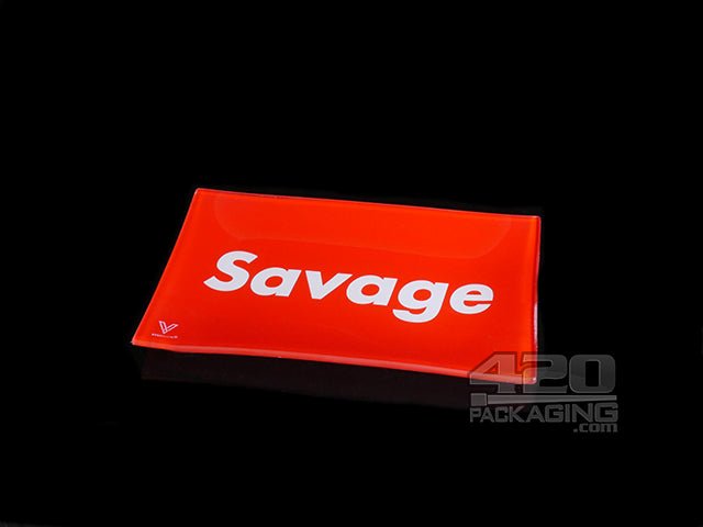 V Syndicate Savage Medium Glass Rolling Tray - 1