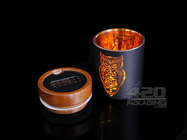 V Syndicate Medium Owllusion Orange SmartStash Jar - 3