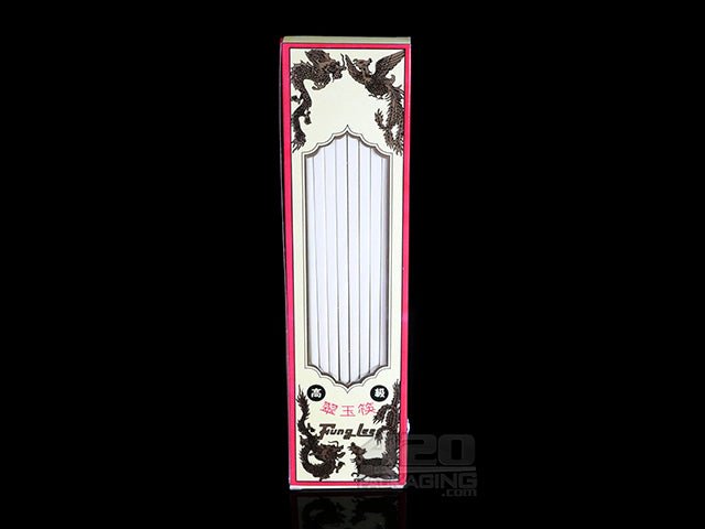 White Plastic Chopsticks 10/Box - 3