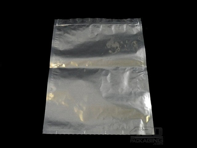 12"x16" Silver Smelly Proof XL Plastic Zip Bags 10/Box - 1