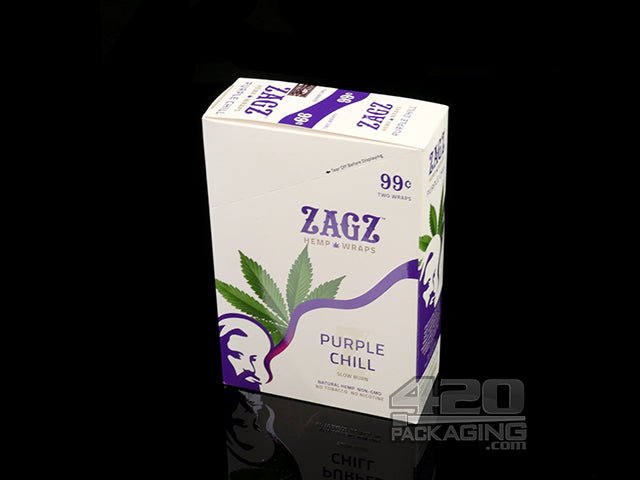 ZAGZ Purple Chill Flavored Hemp Wraps 25/Box