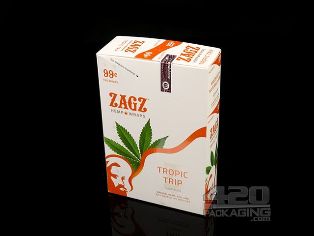 ZAGZ Tropic Trip Flavored Hemp Wraps 25/Box - 2