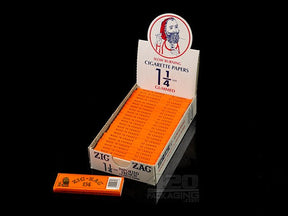 Zig Zag 1 1-4 Size Gummed Rolling Papers 24/Box - 1