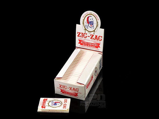 Zig Zag Kutcorners Slow Burning Rolling Papers 24/Box - 1