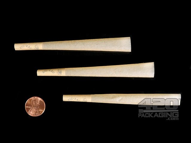 Zig-Zag King Size Pre Rolled Unbleached Paper Cones 800/Box - 3