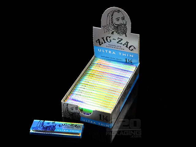 Zig Zag 1 1-4 Size Ultra Thin Rolling Papers 24/Box - 1