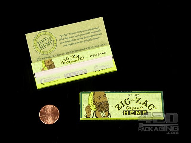 Zig Zag 1 1-4 Size Organic Hemp Rolling Papers 24/Box - 3