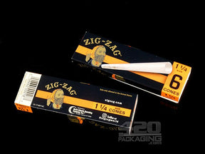 Zig-Zag 1 1-4 Size Pre Rolled Paper Cones 24 Pack Carton (6 Cones Per Pack) - 2