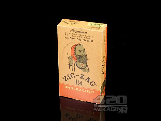 Zig Zag Supreme 1 1-4 Size Unbleached Rolling Papers 24/Box - 2