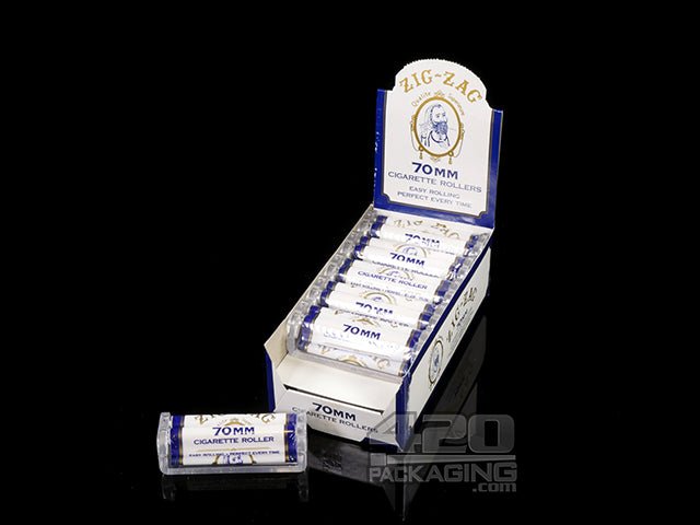 Zig-Zag 70mm Plastic Cig Rollers 12/Box - 1