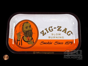 Zig-Zag Small Classic Metal Rolling Tray - 2
