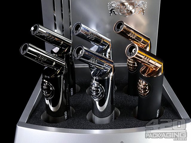 ZiCO ZD37 Metal Mini Torch Lighters Display - 2