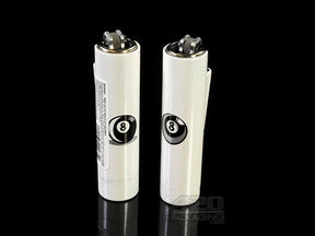 Metal Clipper Lighters 8 Ball Design 30/Box - 1