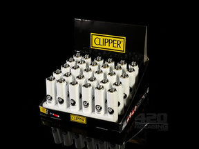 Metal Clipper Lighters 8 Ball Design 30/Box - 2