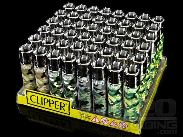 Clipper Lighter Camouflage Design 48/Box - 2