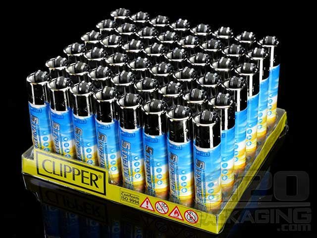 Clipper Lighter Elements Rolling Papers Logo 48/Box - 2
