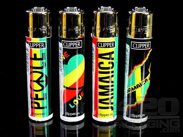 Clipper Lighter Jamaican Design 48/Box - 1
