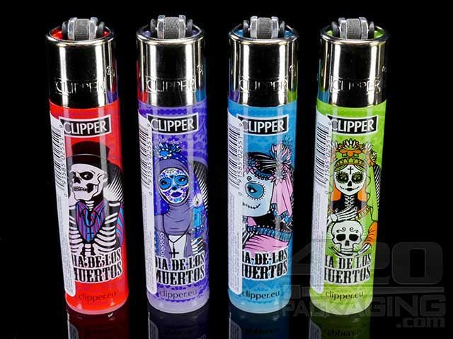 Clipper Lighter Santa Muertos Design 48/Box - 1