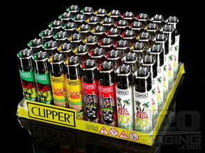 Clipper Lighter Rasta Design 48/Box - 2