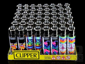 Clipper Lighter Psychedelic Design 48/Box - 3