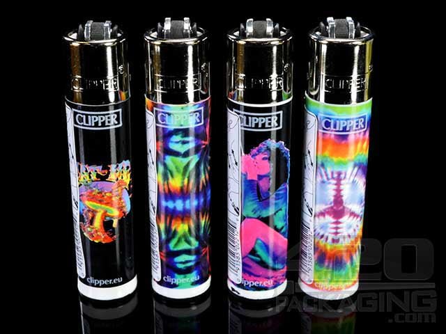 Clipper Lighter Psychedelic Design 48/Box - 1