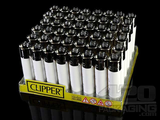White Clipper Lighter 48/Box - 2