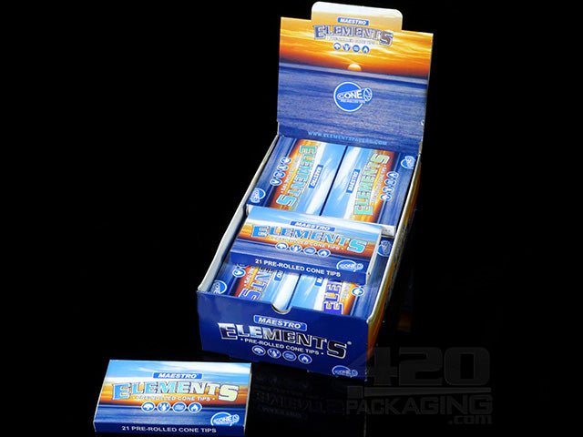Elements Maestro Pre Rolled Cone Tips 20/Box - 1