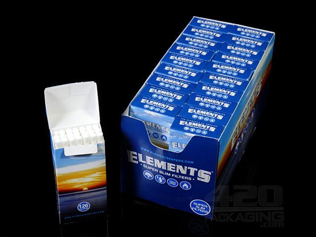 Elements Super Slim Filter Tips 20/Box - 1