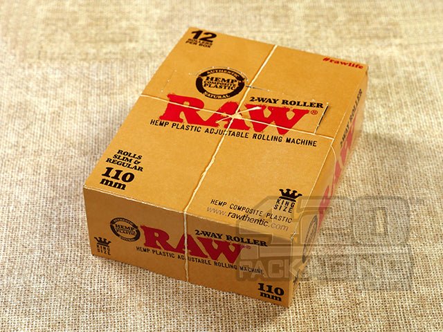 RAW 110mm Hemp Plastic Rollers 12/Box - 2