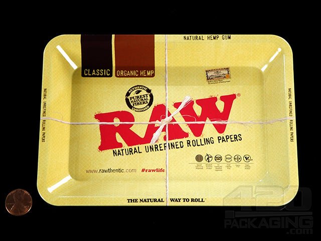 RAW Mini Metal Rolling Tray 1/Box - 2