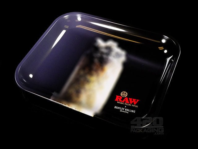 RAW X Bentley Rolling Design Large Metal Rolling Tray 1/Box - 1