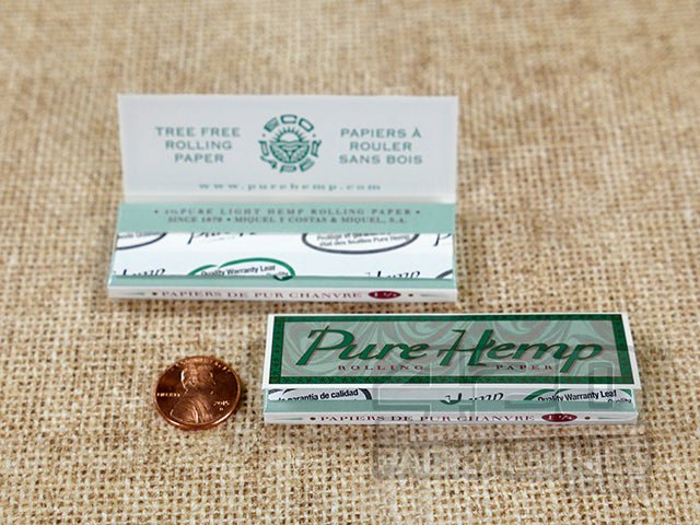 Pure Hemp Rolling Papers Single Wide size - 2