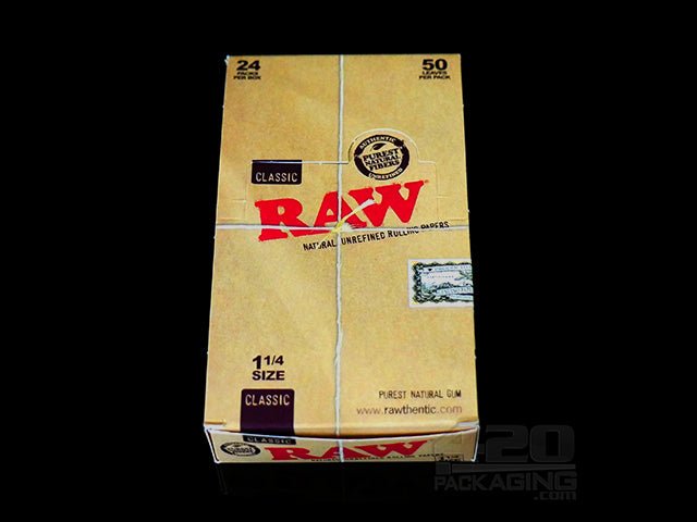 RAW 1 1-4 Size Classic Rolling Papers 24/Box - 3