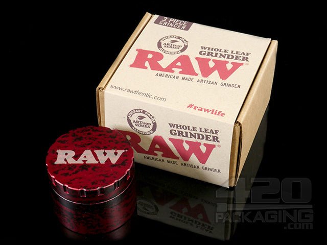 RAW Whole Leaf 3 Piece Metal Grinder - 1