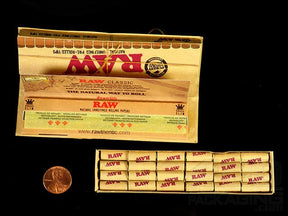 Raw Rolling Papers Connoisseur King Size Slim + Pre Roll Tips - 4