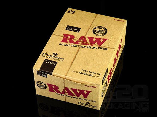 Raw Rolling Papers Connoisseur King Size Slim + Tips - 2