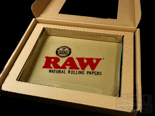 RAW Glass Rolling Tray 1/Box - 2