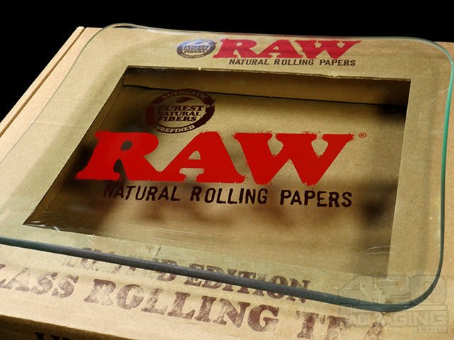 RAW Glass Rolling Tray 1/Box - 4