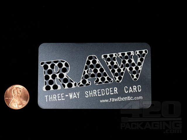 RAW Pocket Size Metal Shredder Card - 3
