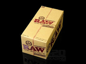 RAW Natural Perforated Gummed Tips 24/Box - 2