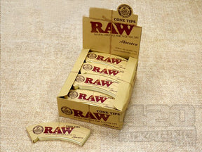 RAW Natural Maestro Hemp & Cotton Cone Tips 24/Box - 1