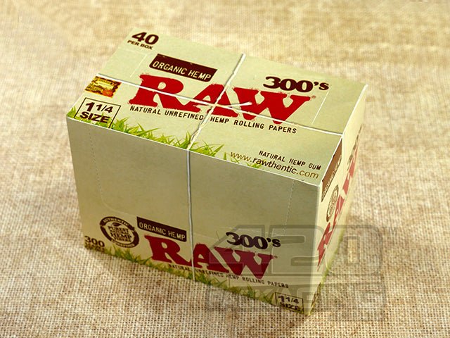 Raw Rolling Papers Organic Hemp 1 1-4 Size 300's 40ct - 4